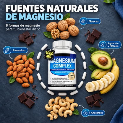 Magnesio Complex 1000 mg – 6 Formas de Alta Absorción